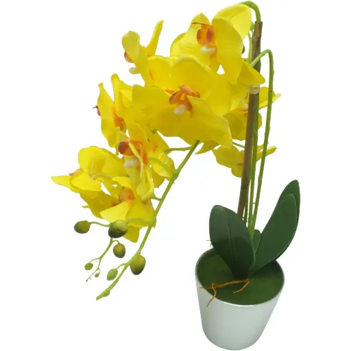 [DECO-143138] Flor orquídea amarilla DECO-143138 